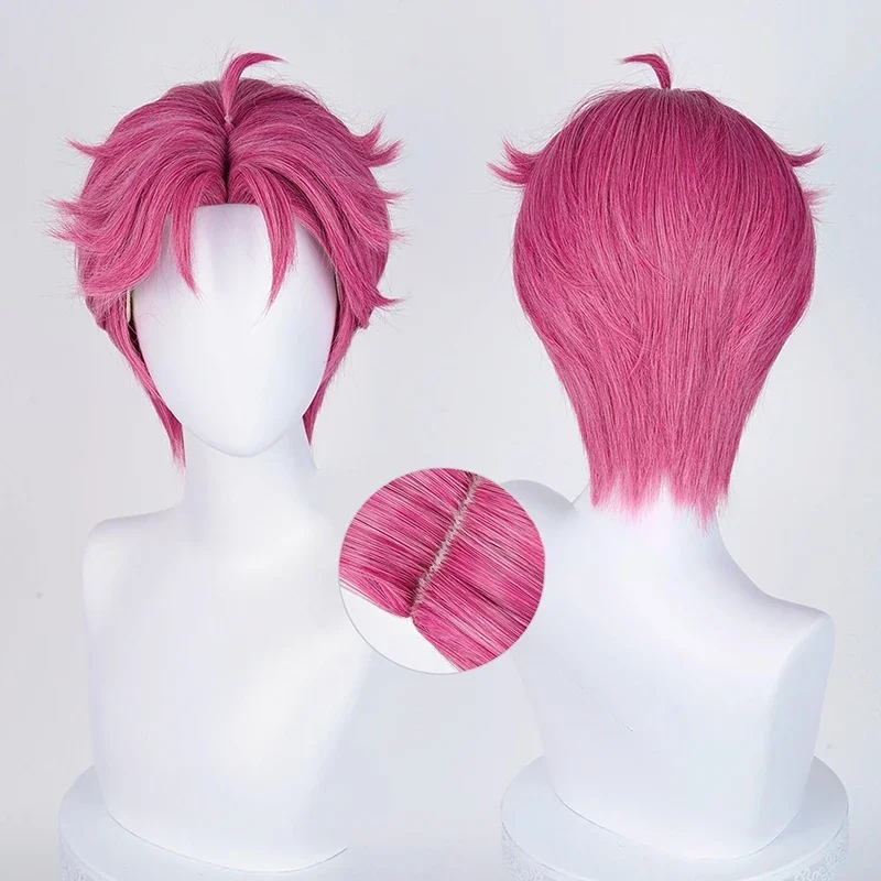 Anime saja meninos jinu bebê abby mistério romance peruca kpop caçadores de demônios homens cabelo curto jinu cosplay perucas livre peruca boné dia das bruxas