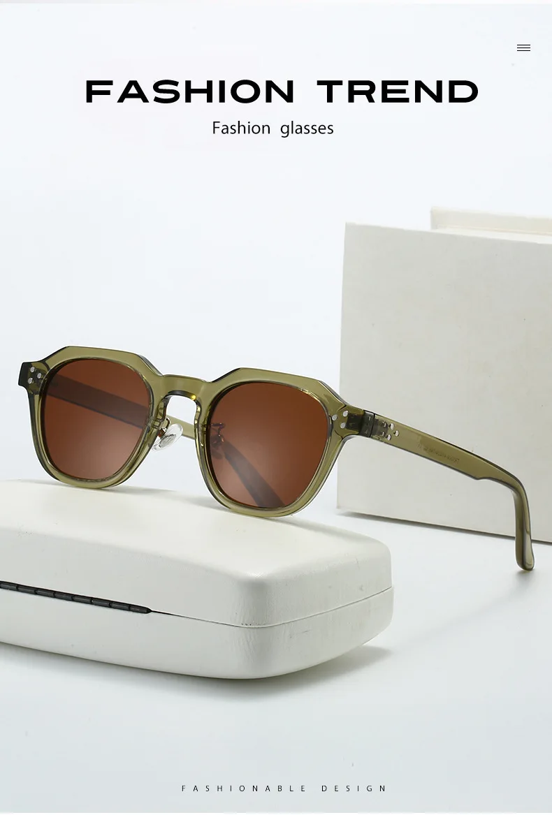 Retro Polarized Sunglasses Men Ultralight TR90 Frame Polygon Women Sun Glasses Outdoor High Quality Travel Eyewear Gafas De Sol