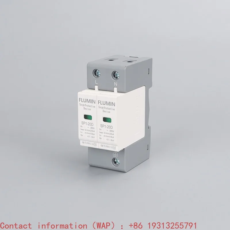FALIANG DC 24V SPD Solar Surge Suppressor 1P-4P 220V/380V AC Lightning Protection Device for Electronic Equipment