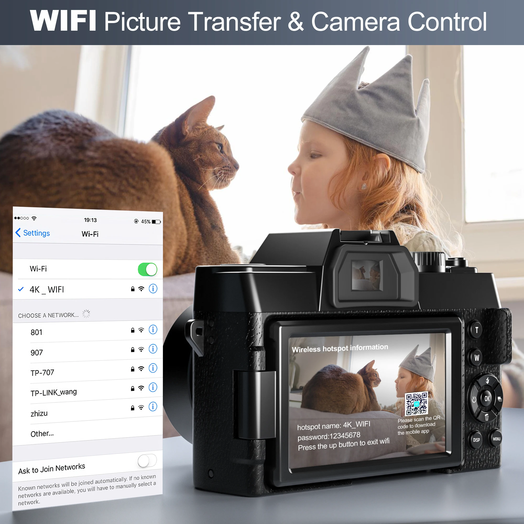 NBD Compact Digital Photography Camera 4K WIFI Web Cam Vintage Vlog Video Recorder YouTube 48MP Camcorder 3\