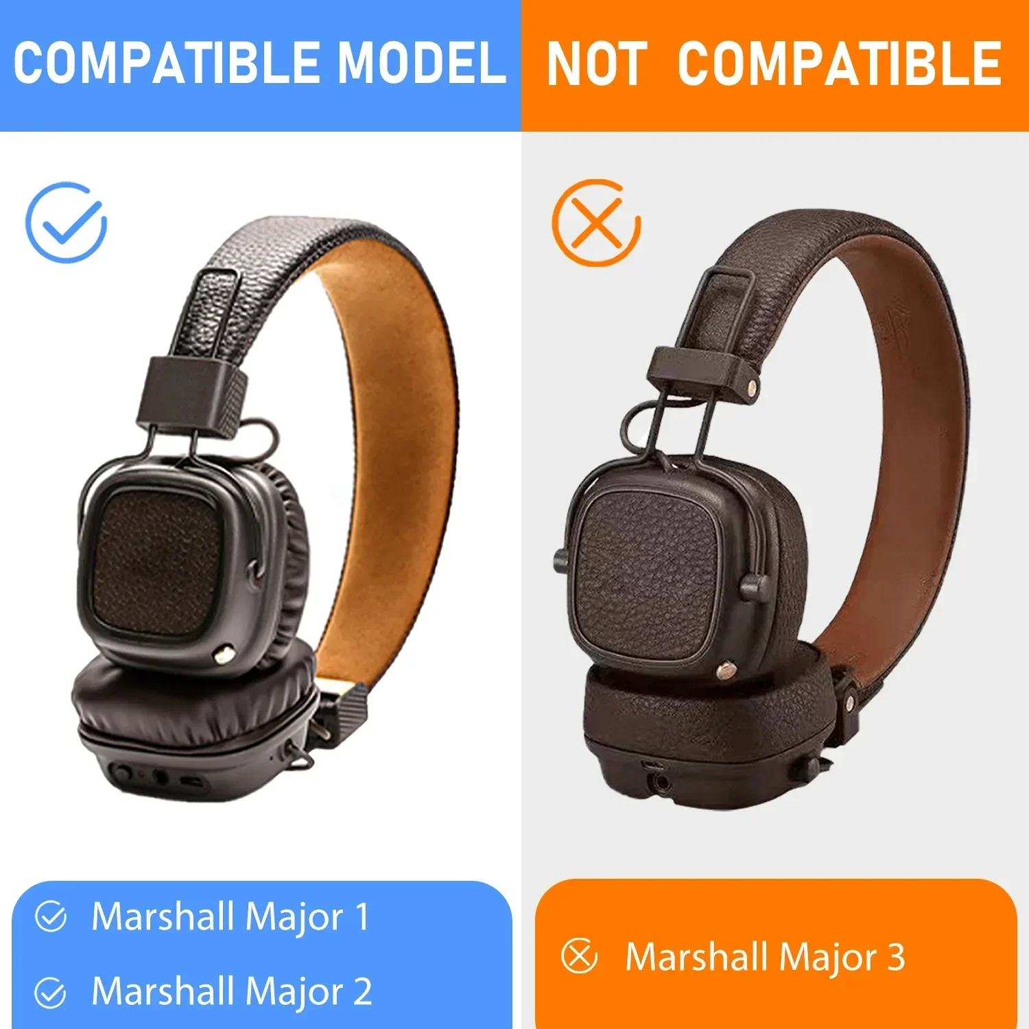 Replacement Earpads For Marshall Major 1 2 Headphones Ear Pads Cushion Cover Major II I  Foam Pad Repair Parts