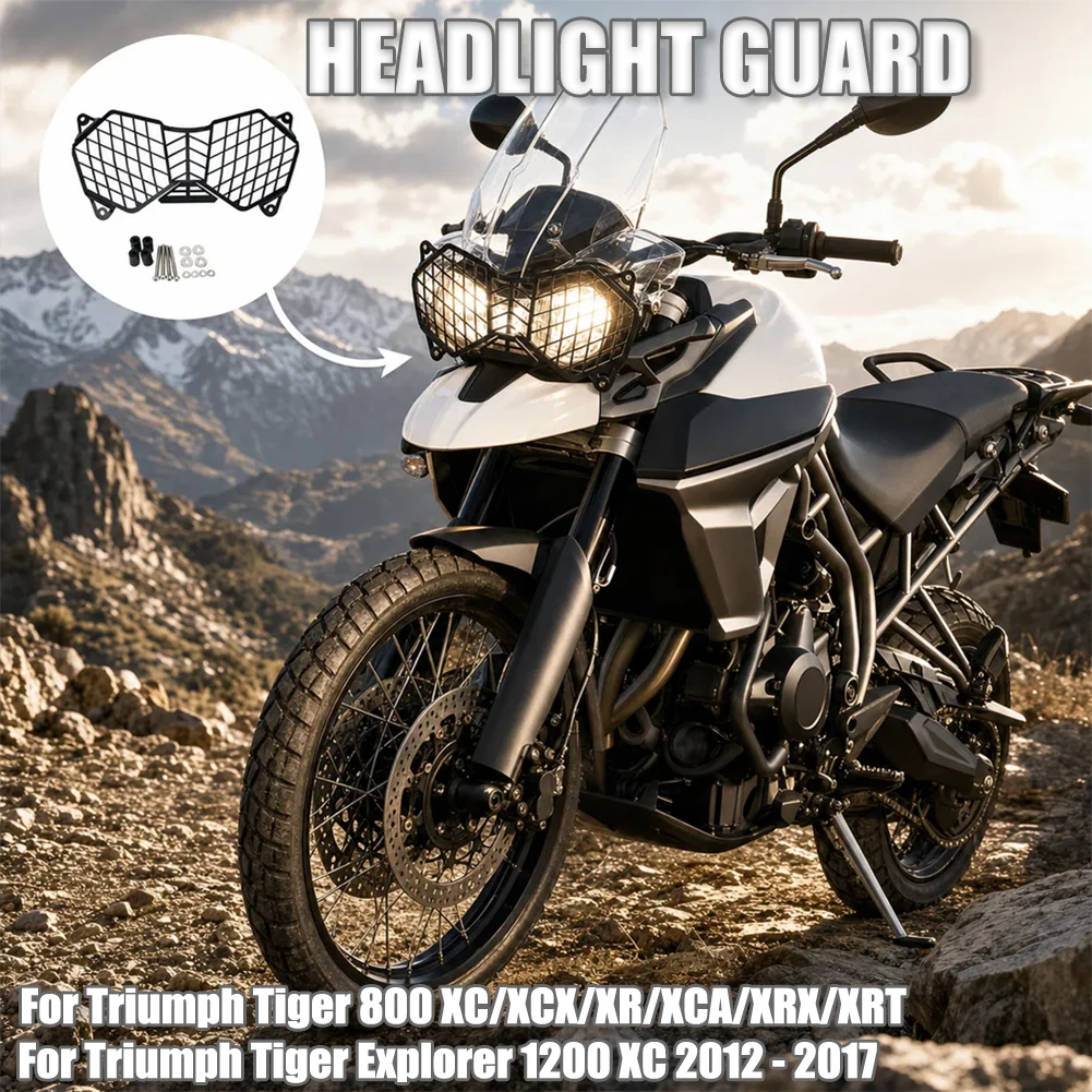 

Motor Headlight Guard Cover Grille Protection Grill Mesh Motorcycle For Triumph Tiger 800 XC/XCX/XR/XCA/XRX/XRT Explorer 1200 XC