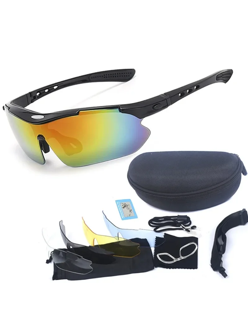 AliExpress NONE Profession Sport Glasses Polarized Men Sunglasses Road Cycling Glasses Mountain Bike Glasses Goggles Eyewear 5 Lens Glasses