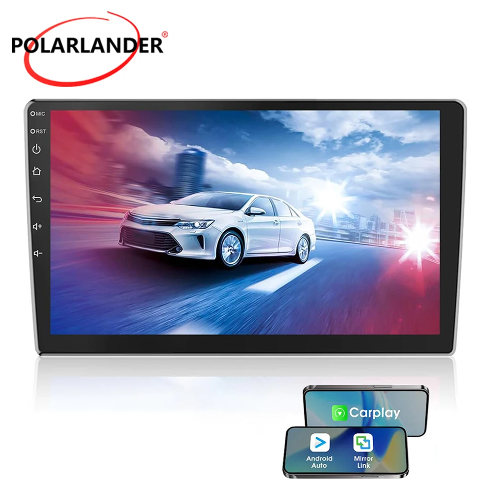 Double Din 10.1‑Inch Linux Car Radio IPS Touch Screen Wireless Carplay Android Auto Bluetooth FM AM Steering Wheel Control