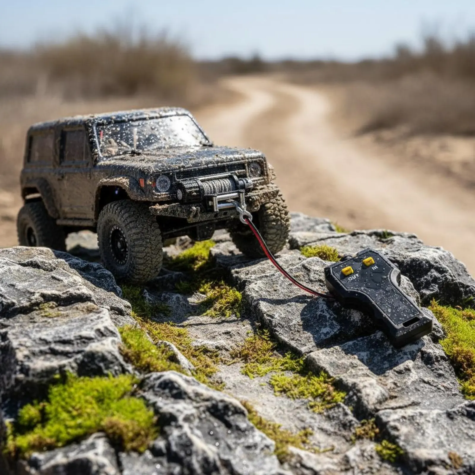 

Электрическая лебедка в масштабе 1/10 с реалистичным дизайном, радиоуправляемая лебедка 1/10 для краулинга по бездорожью