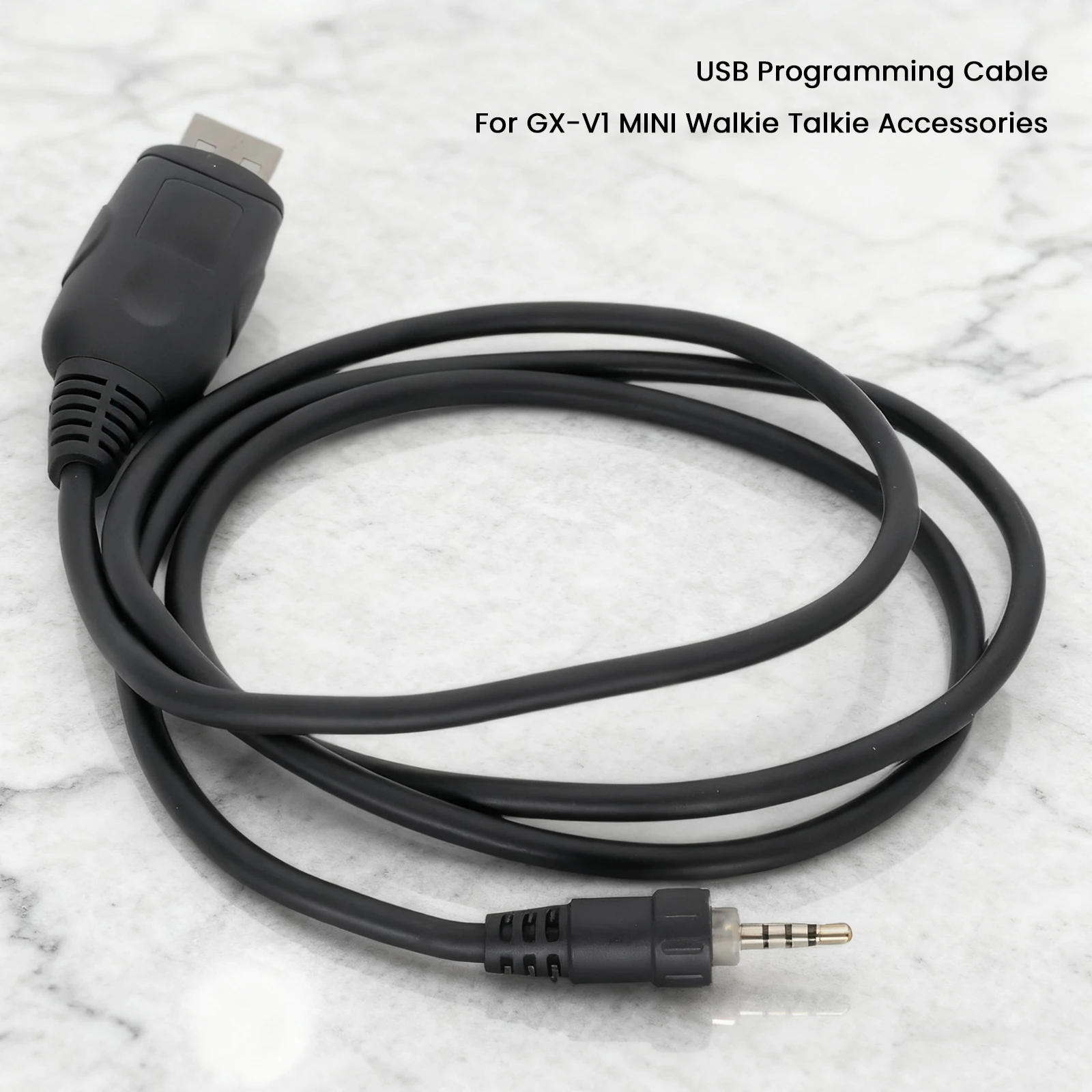 สายเคเบิลโปรแกรมวิทยุแบบเสียบและใช้งานได้ทันที อุปกรณ์เสริมสำหรับวิทยุสื่อสารแบบพกพา สายเคเบิลโปรแกรมวิทยุสื่อสารแบบพกพาสำหรับวิทยุสื่อสารแบบมือถือรุ่น GX-V1