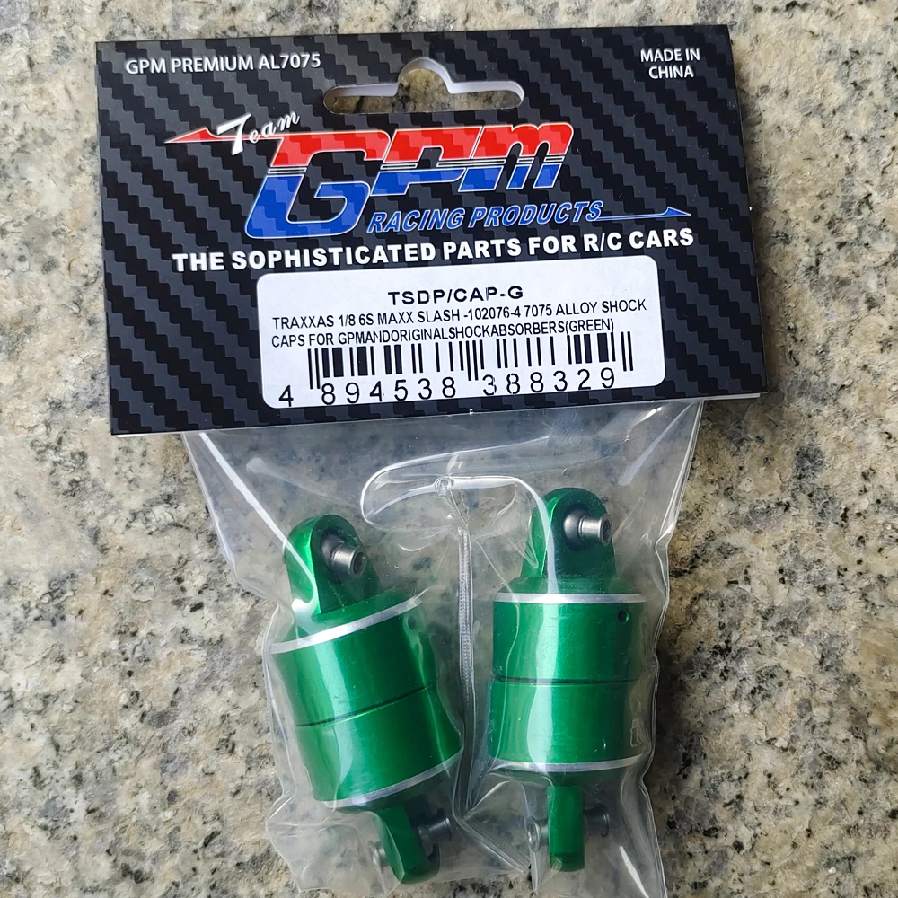 GPM Metal Alloy Shock Absorber Cap Cover 8964 for Traxxas 1/8 Maxx Slash 6S 1/10 Maxx Ultimate 1.0 2.0 WideMaxx 4S Monster Truck