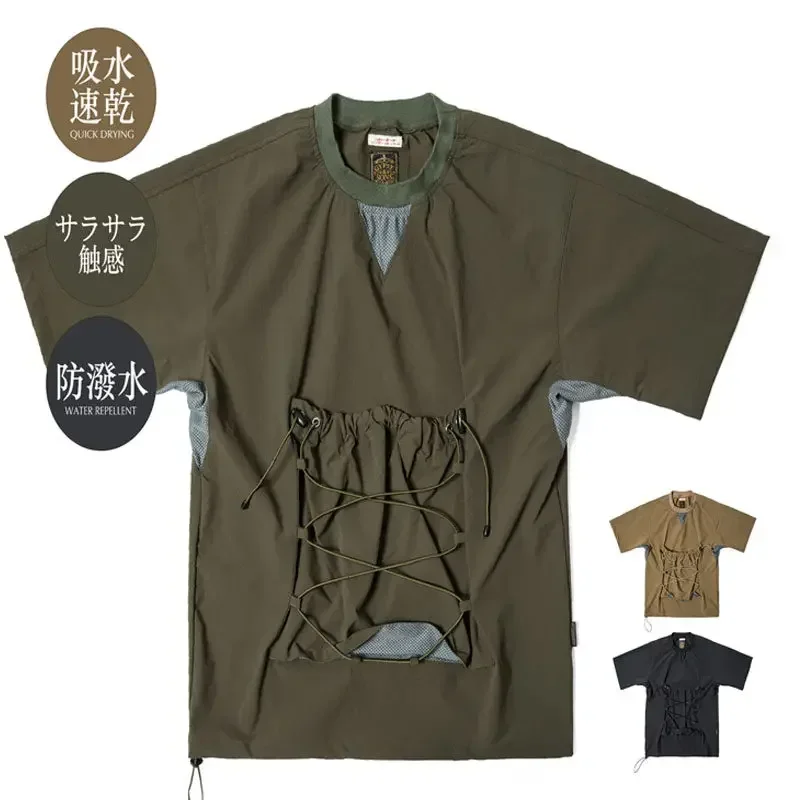 COMFY anti-splashing water absorption quick drying function outdoor breathable comfortable short-sleeved T-shirt