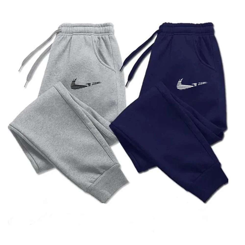 2024 Brand Men Pants Men's Loose Straight sports Clothing sweatpants Versatile Joggers Woven Casual Sports Male Trousers