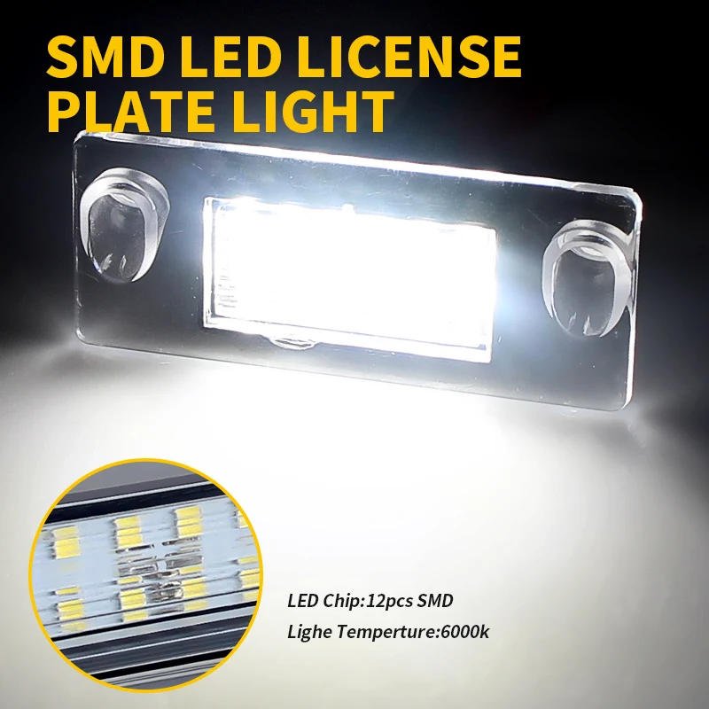2 قطعة الأبيض LED رقم الترخيص لوحة ضوء مصابيح لأودي A4 B5 1995-2001 خطأ مجاني 8D 0943021 ج، 8 د 0943021 د
