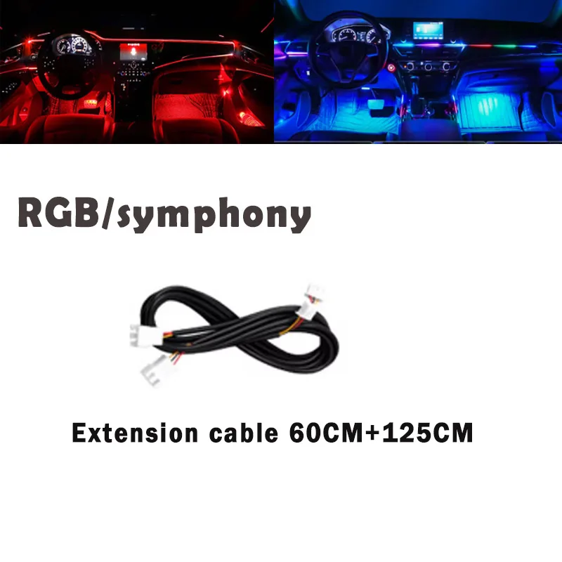 18/22-in-1 Symphony RGB Atmosphärenlampe Teile 20/35/75/110CM Lichtstreifen Lautsprecher Aufbewahrungsleuchte Verlängerungskabel Haupt-/Sub-Controller