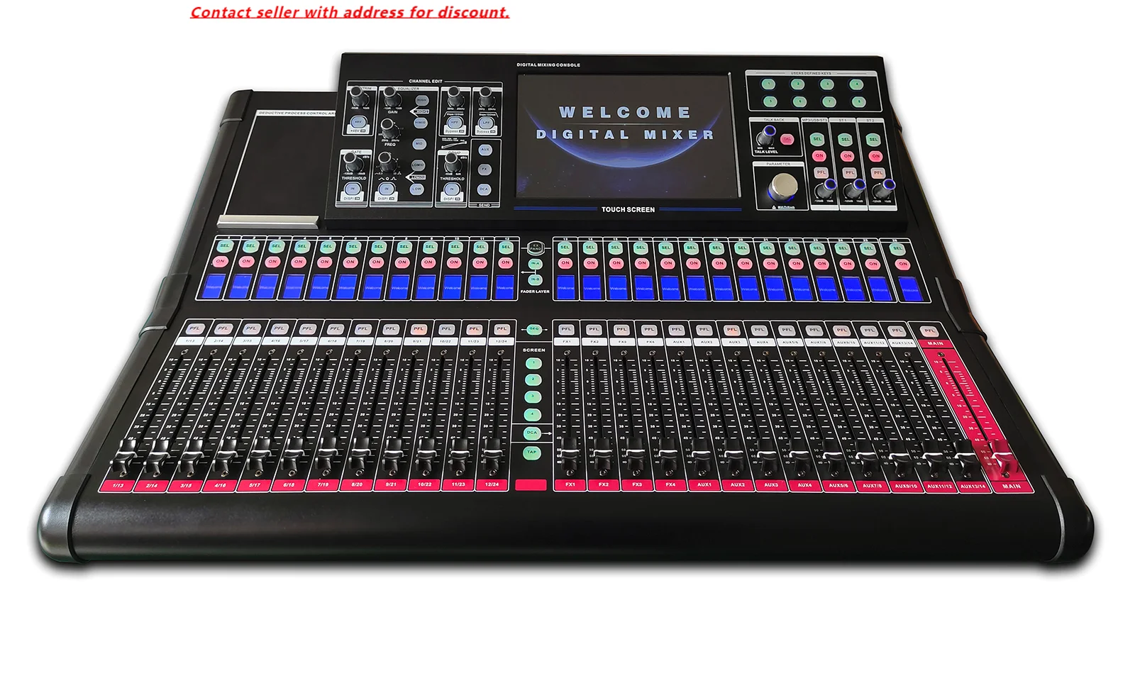 MX-24PLUS Professional Audio Mixer Console DJ Sound System Digital Mixing 24 Channels Support Multi-track Dante Recording