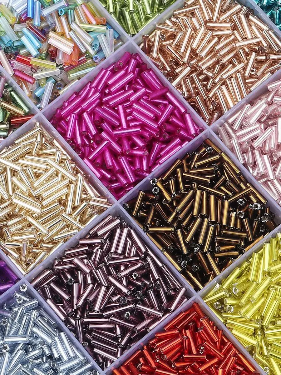 10/50g 2x6mm breloque perles de verre tchèque Tube cylindrique clairon perles d'espacement pour artisanat faisant bricolage boucle d'oreille collier