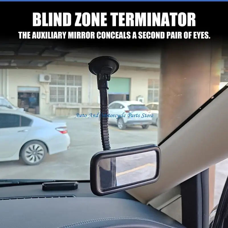 P9FD Professional Automotive Auxiliary Mirror With Stable Suction Base For Driving Car Interior Rearview Mirror