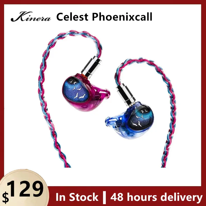 

Kinera Celest Phoenixcall 1DD+2BA+2 Micro Planar Drivers in-Ear Monitors 5 Hybrid Drivers Earphones IEMs with 0.78 2Pin Cable