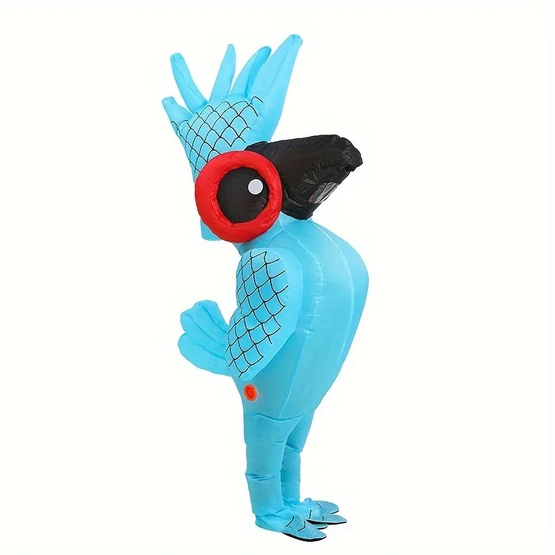 Blue Parrot Inflatable Costume for Halloween Roleplay Terror Party Holiday Themed Costume