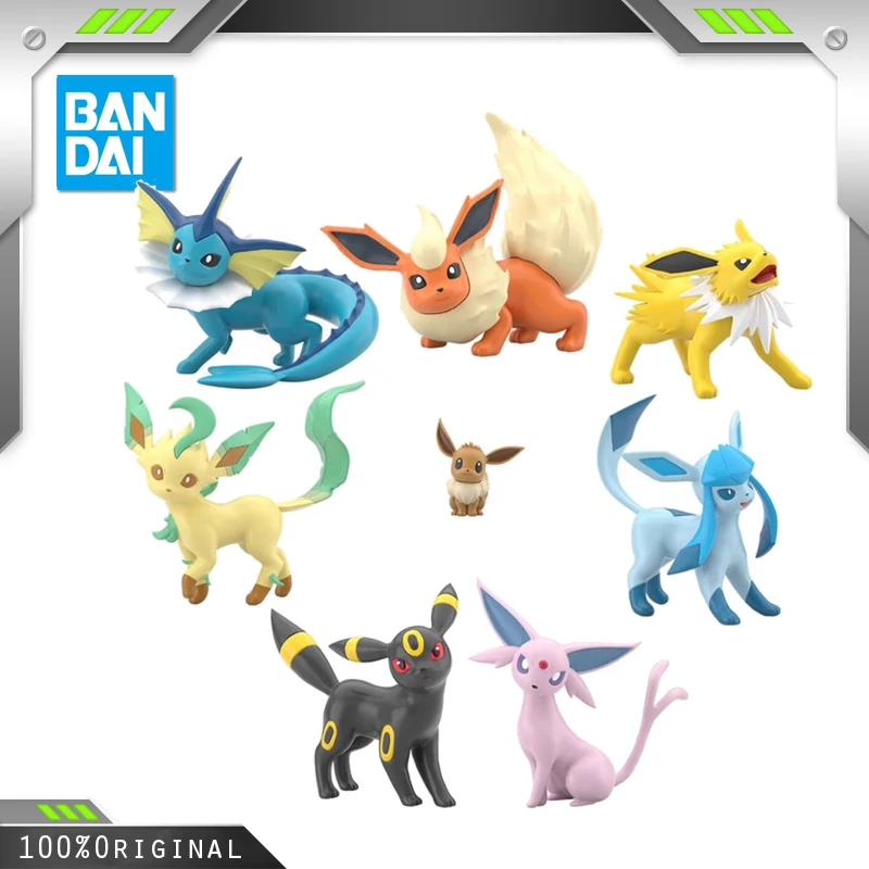 

Pre sale BANDAI Anime shokugan 1/20 SCALE WORLD Pokémon Eevee Evolution Set Action Toy Figures Gift