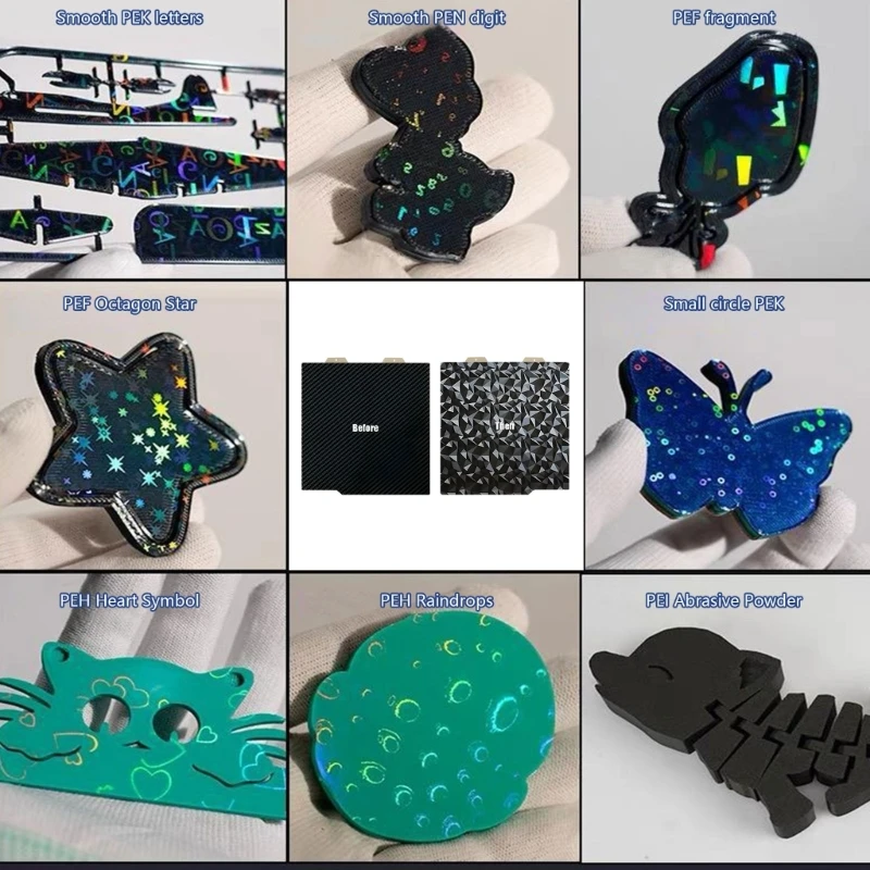 

HX6A 3D-принтер, сборочная пластина, вещество PEI, 184 мм, каменная углеродная текстура, устойчивая к высоким температурам,