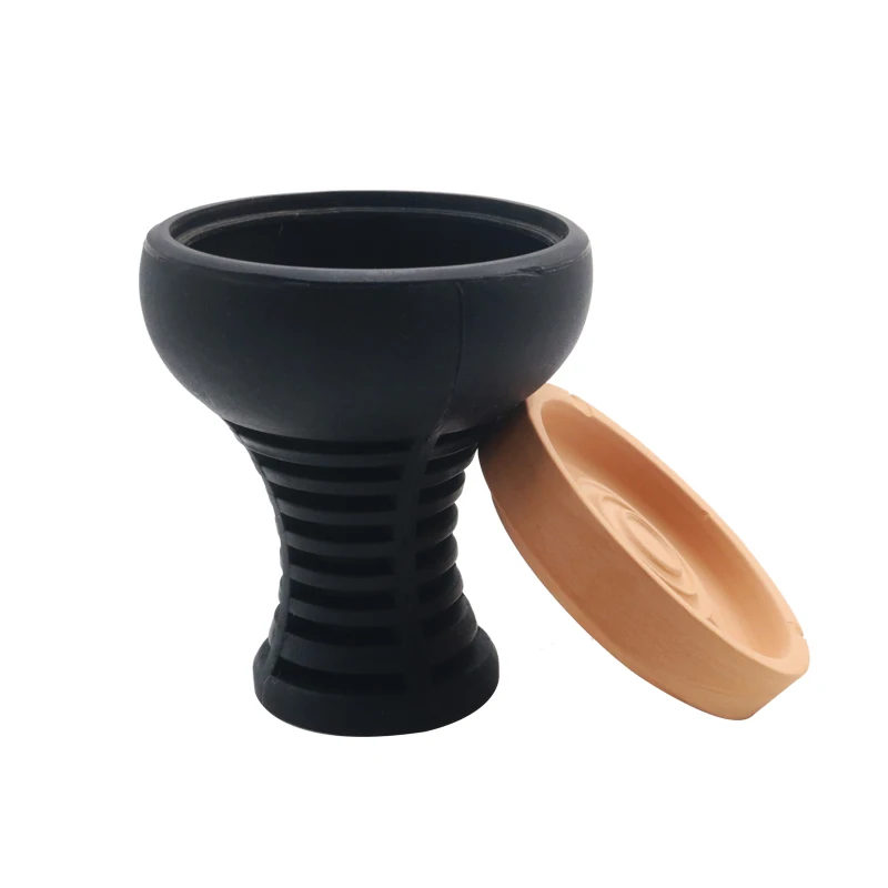 SY Silicone Ceramic Non-slip Hookah Tobacco Bowl Smoking For Shisha Chicha Sheesha Narguile Accessories Cachimba Vattenpipa