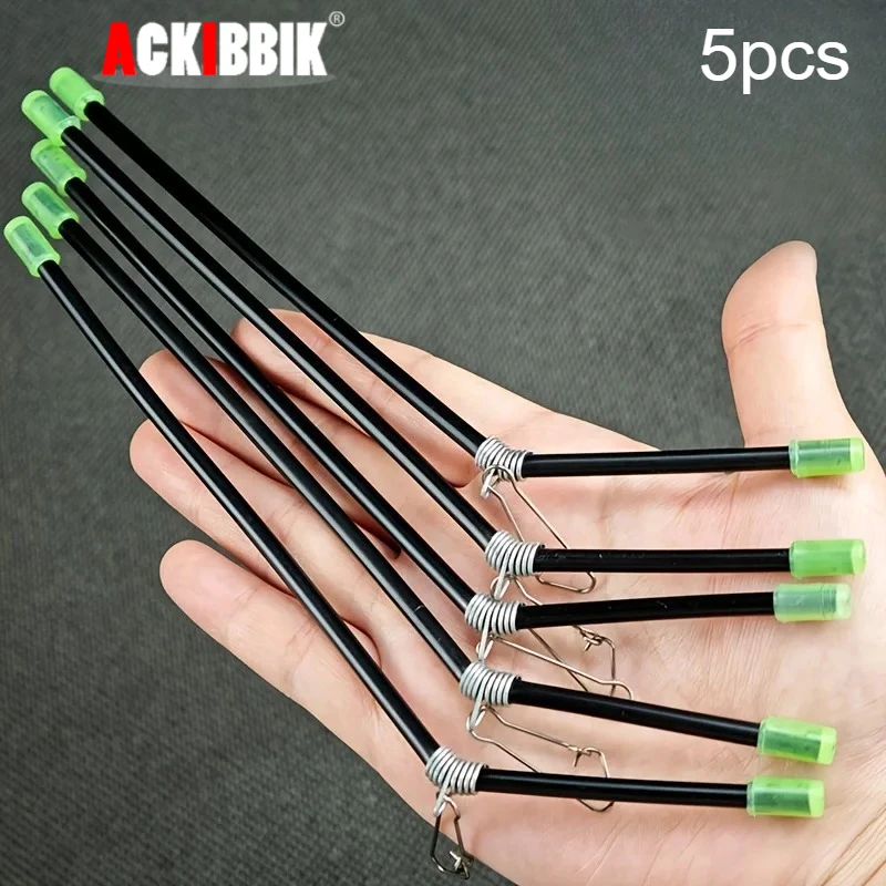5pcs Carp Fishing Tube Balance Connector Tackles Pesca Tools Sea Fishing Anti-Tangle Feeder Boom Luminous Anti Tangle Booms