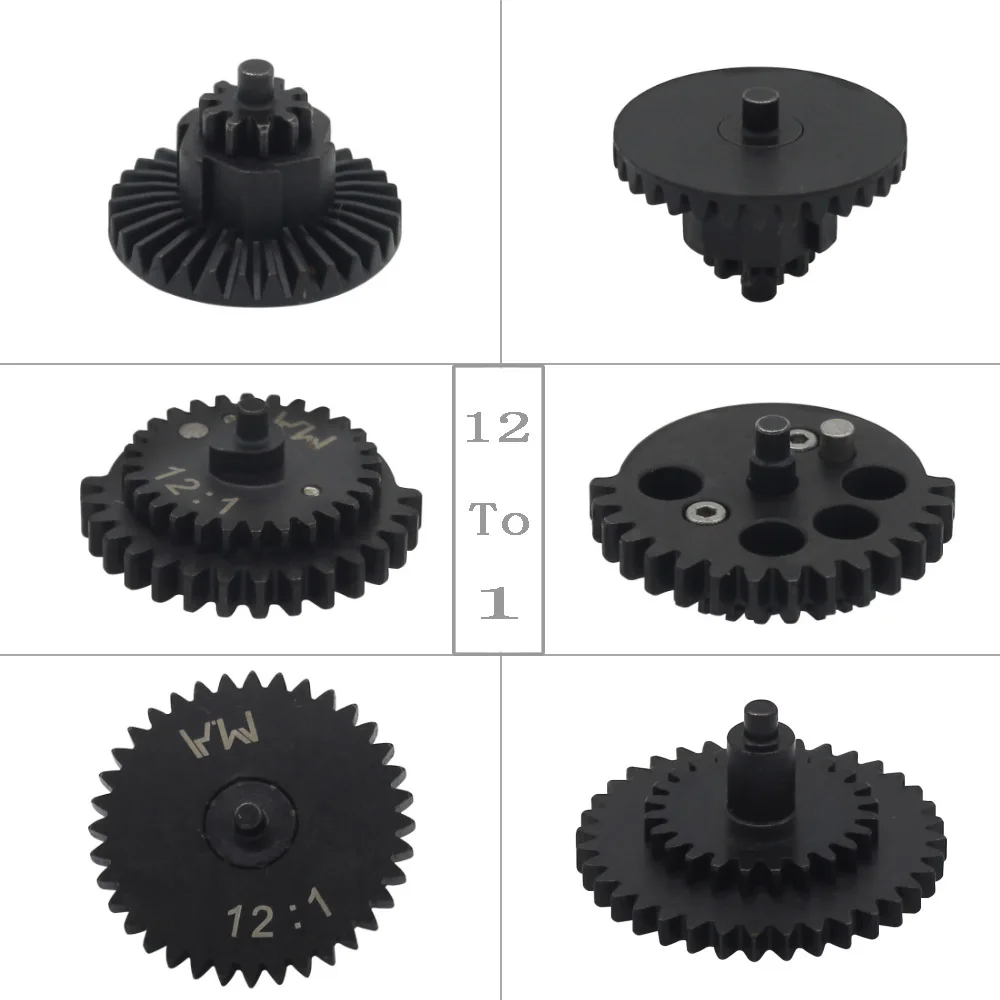 VULPO M.A Gen2 Steel Cutting Drive Ratio 12:1 16:1 18:1 100:200 High Speed&High Torque Gear Set For Airsoft AEG Ver.2/3 Gearbox