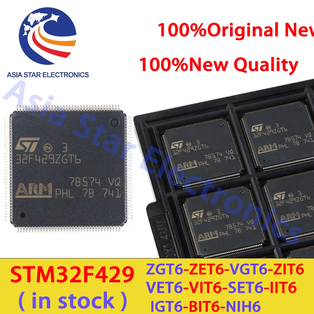 (1piece)100% New STM32F429VIT6 STM32F429VET6 STM32F429VGT6 STM32F429ZIT6 STM32F429ZET6 STM32F429ZGT6 STM32F429IIT6 STM32F429IGT6