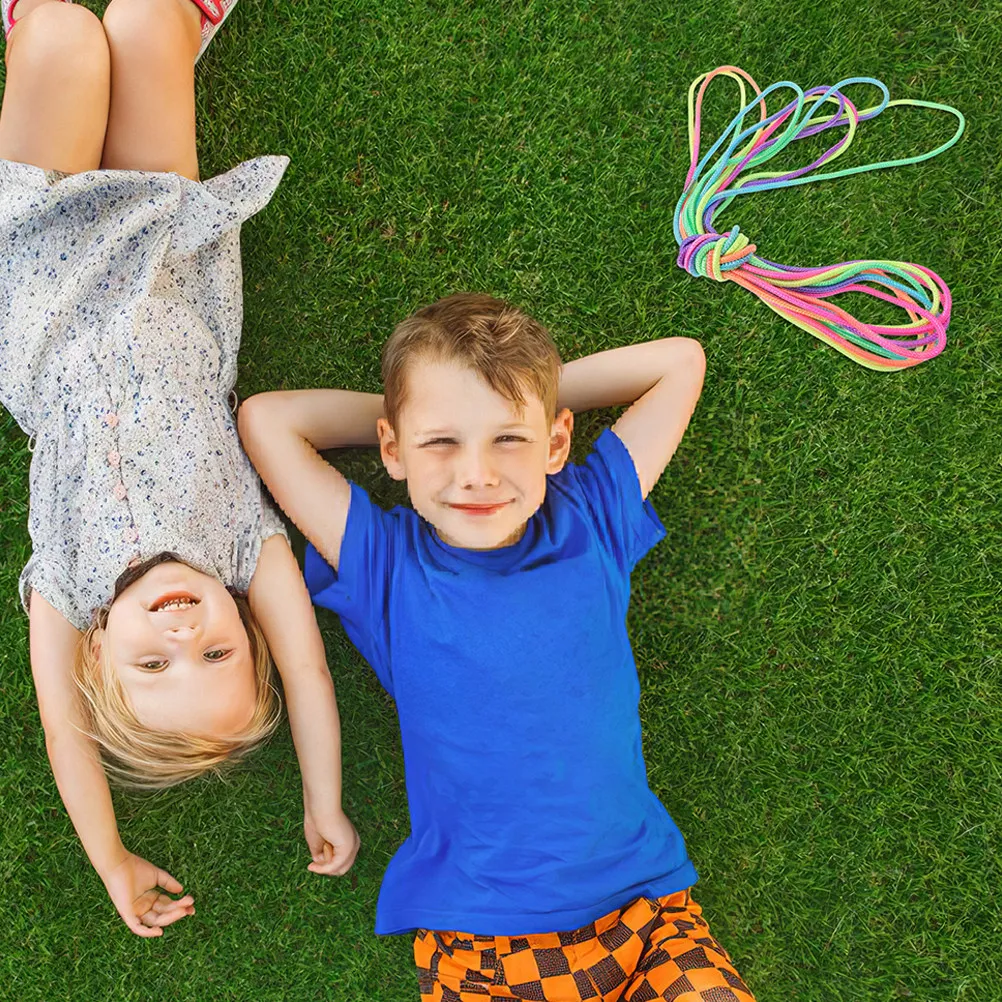 Jump Rope for Elastic Rubber Skipping Rope Outdoor Indoor Use Fitness Exercise Coordination Training Elementary Students