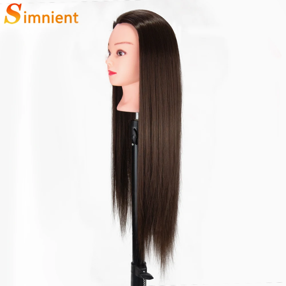 70Cm 100% Hoge Temperatuur Vezel Blond Haar Mannequin Hoofd Training Hoofd Voor Kapsels Vlecht Kappers Oefenpop Pop Hoofd