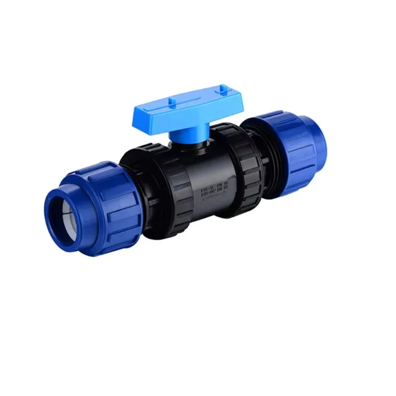 High Pressure Water Control Pp Compression Fittings True Combined Compression Ball Valves