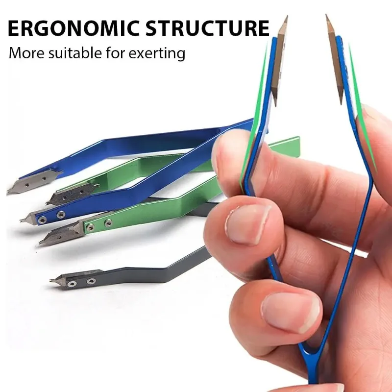 Professional Stainless Steel V-Type Watch Band Tweezer Precision Spring Bar Removal Tool for Watches Bracelets & Jewelry Repair