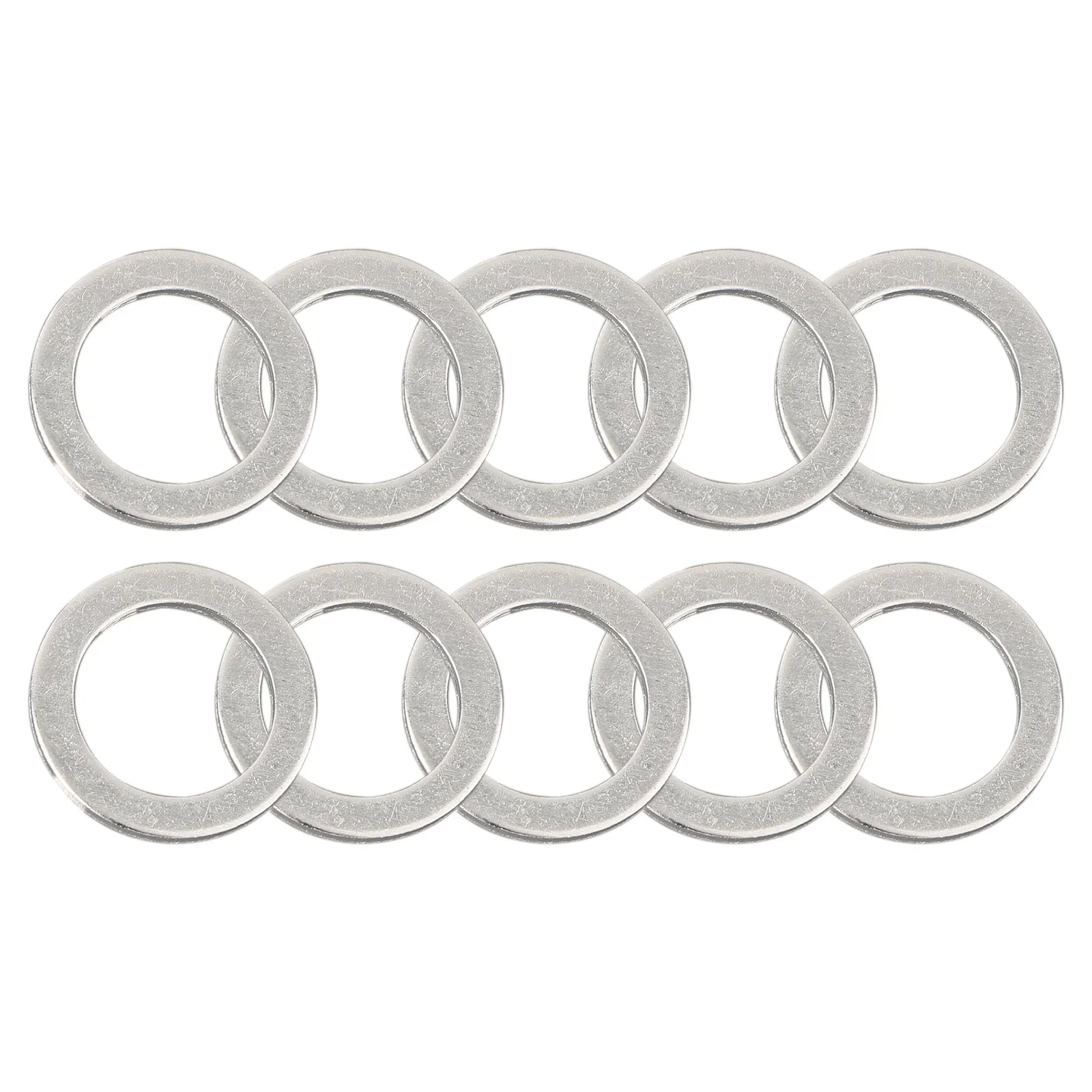 10pcs Car Transmission Drain Plug Washer For Honda For Acura 18mm 90471-PX4-000 Metal Silver Auto Acesssories Tools