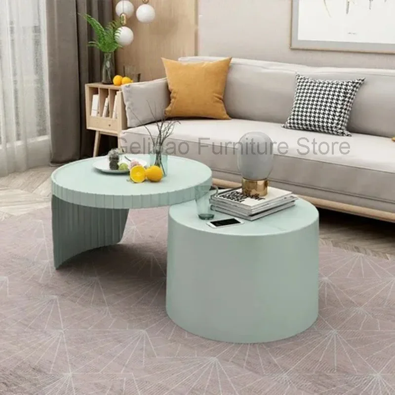 

Round Coffee Table Office Nordic Industrial Luxury Italian Coffee Table Organizer Tray Acrylic Mesas Auxiliares Furniture