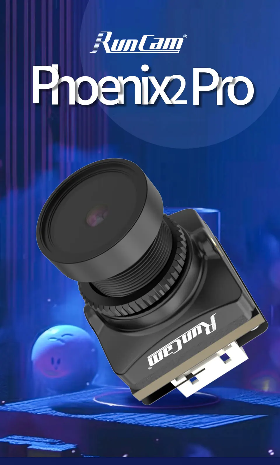 RunCam Phoenix 2 Pro 1500TVL Hochauflösende Nachtsichtkamera mit Ultra-Niedriglicht-Klarheit 850nm – Detail 1