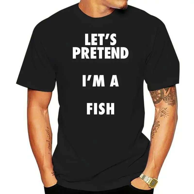 

Fish Halloween Costume Let's Pretend I'm A Fish Shirt T-Shirt T Shirts Gift Prevalent Men's Tops & Tees Holiday Cotton