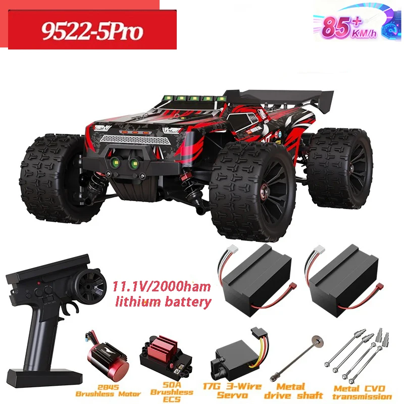 

9522PRO 85KM/H High-speed RC Car Brushless Four-wheel Drive Off-road Drift 1:16 Professional Racing Car 9522 50KM/H
