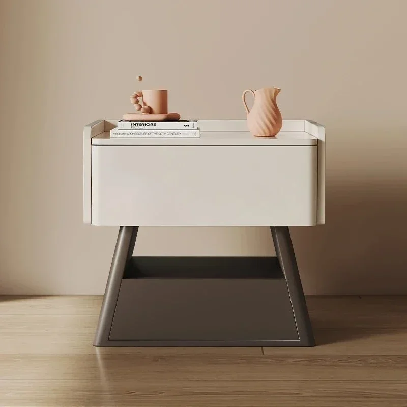 G  Master bedroom bedside table liht luxury solid wood small mini hih sense creative simple alternative locker