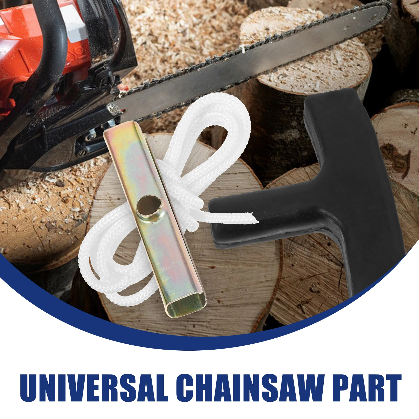 

1Set Durable Oil Saw Handle Chainsaw Pull Starter Cord Handle Universal Replacement Ergonomic Grip Chainsaw Accessory