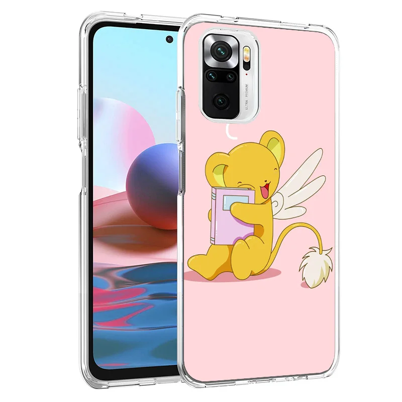 Cardcaptor Sakura Cute Cat Cover Phone Case For Xiaomi Redmi 12C 12 10C 10 9C 9 10A 9A 8A 9T 7A 7 6A 6 Pro K20 K40 S2 Soft Funda