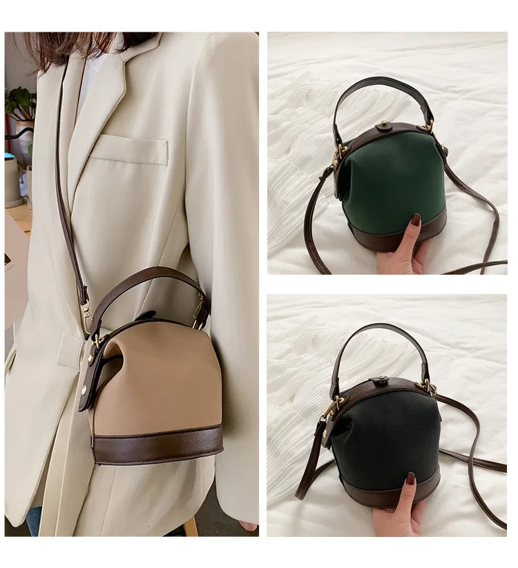 2024 New French Fashion Small Bag Women's Bag Trendy Korean Edition Versatile Crossbody Bag Casual Portable Handbag Bucket Bag