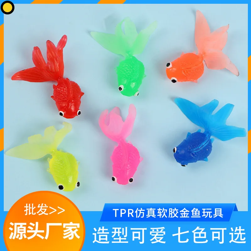 Jouets de bain de poisson en caoutchouc souple doré, 5 pièces, pour bébés enfants, ensemble de jouets d'eau flottants mignons pour tout-petits, baignoire, piscine, cadeaux amusants