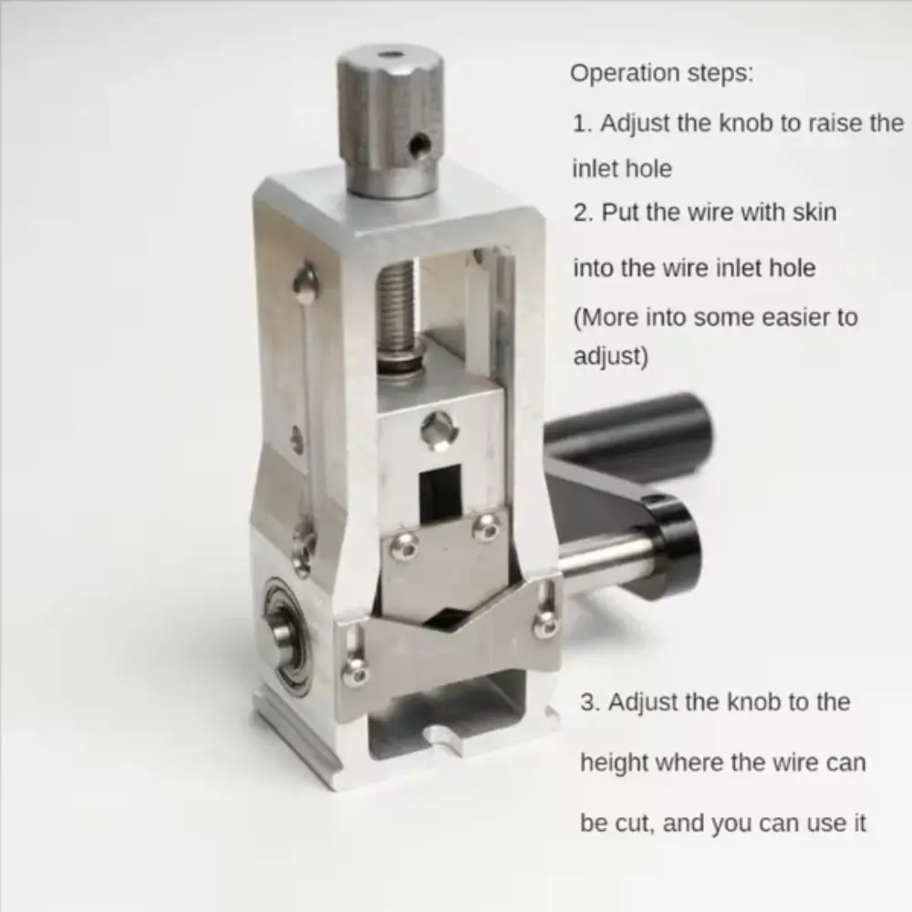 Aluminum Alloy Manual Stripper Handheld Operation Portable Design Wire Stripping Machine Copper Wire Compatible