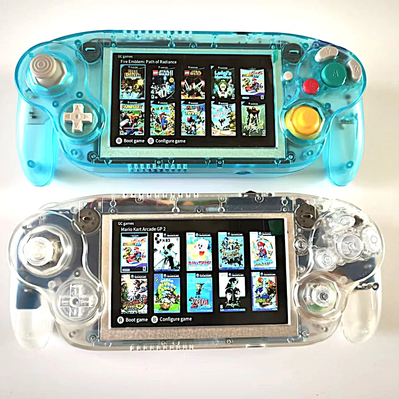 2025 latest 5 inch IPS LCD Arcade Game console Modified For Nintendo Wii/Gamecube Portable Handheld with Case and Charger