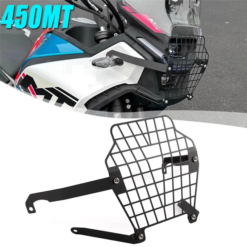 

AU28-Motorcycle Headlight Grille Guard Protector For CFMOTO 450MT CF MOTO 450 MT MT450 2024 Headlamp Protection Cover