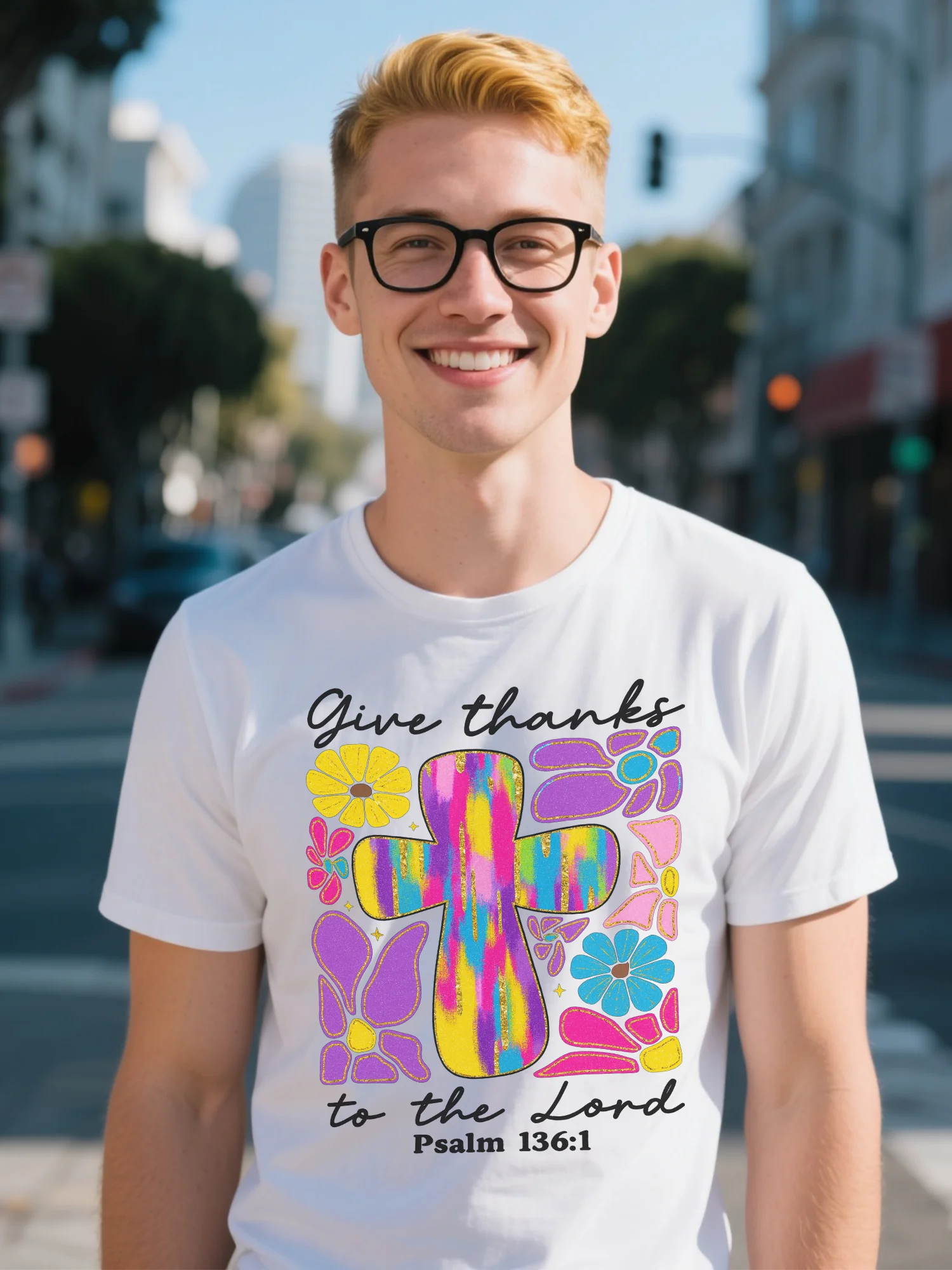 

Men's White High Street T-Shirt - Santa Claus Graphic & Snowman Motif, Soft Cotton Crew Neck, Christmas Gift