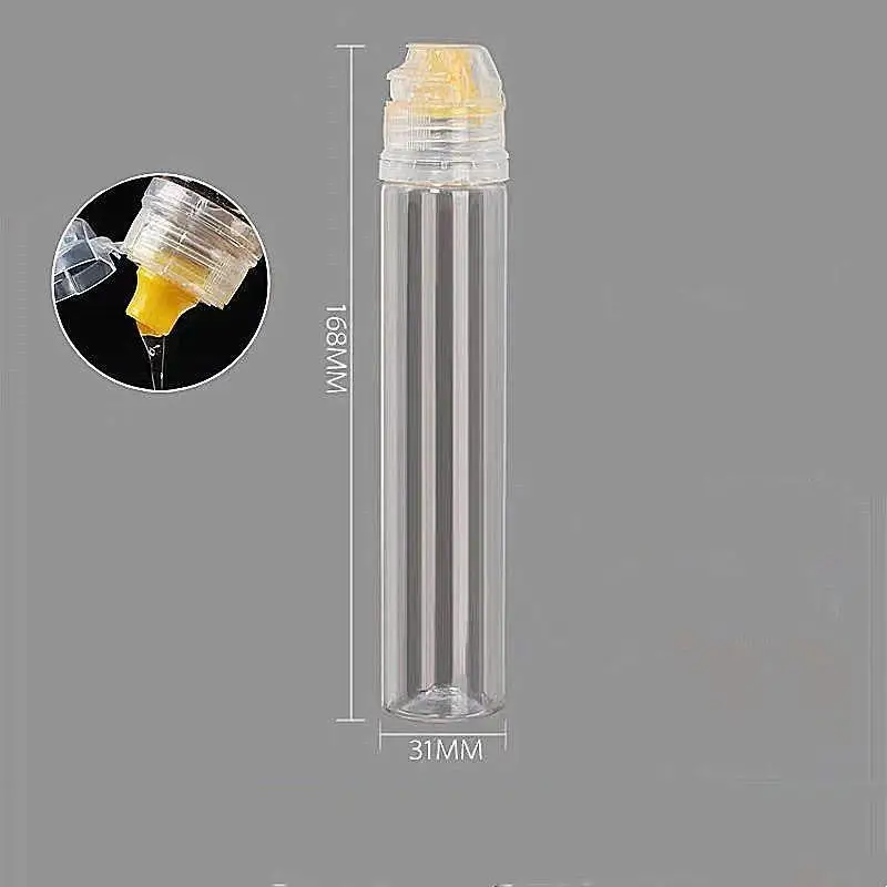 New Mess-Free Pouring Every Time! 95ml Non-Drip Honey Dispenser Bottle, Squeeze Pot For Vinegar, Oil & Syrup