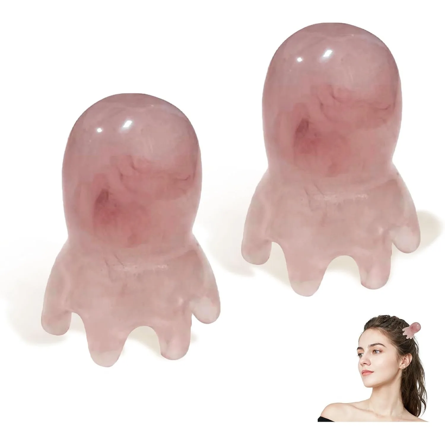 Hars Octopus Massage Kam Hoofd Meridiaan Schrapen Hoofdhuid Massage Borstel Acupunctuur SPA GuaSha Massage Kam Vermoeidheid Relief Massage - afbeelding 2