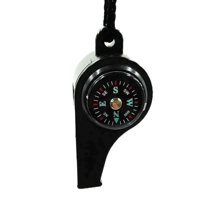 

Outdoor Survival Whistle 3 In 1 Compass Hiking Survival With Thermometers Outdoor Multifunctional Tool Loud EquipmentFor