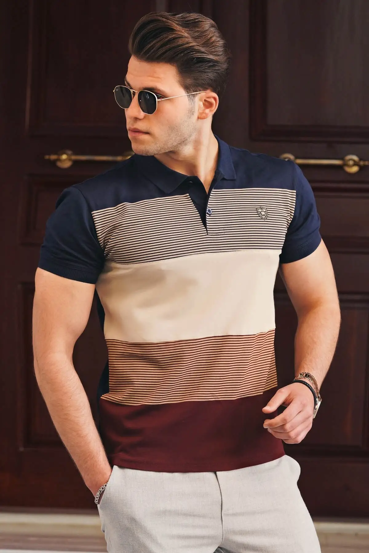 

Men's Polo Shirt Cotton Male T-Shirt Summer Dresses High Street Office Fashion Stylish Classic Clothing Comfortable Sweatproof