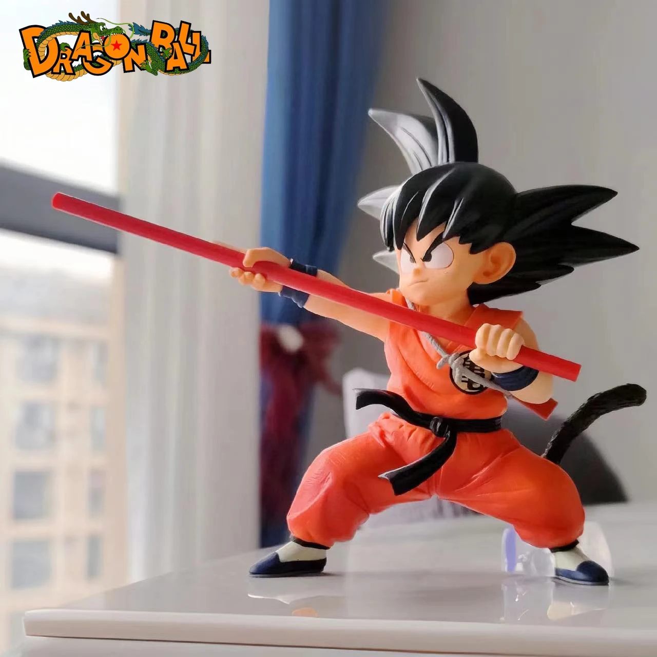 Figura de acción de Dragon Ball Son Goku para niños, modelo de PVC lindo, estatua, adornos de escritorio, estatuilla coleccionable, juguete para niños, regalos