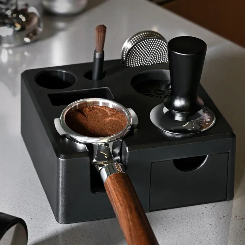 51/54/58Mm Coffee Tamper Station Portafilter Holder Stand Mat for Delonghi BrevilleE61 Espresso Barista Tools Accessories - view 3